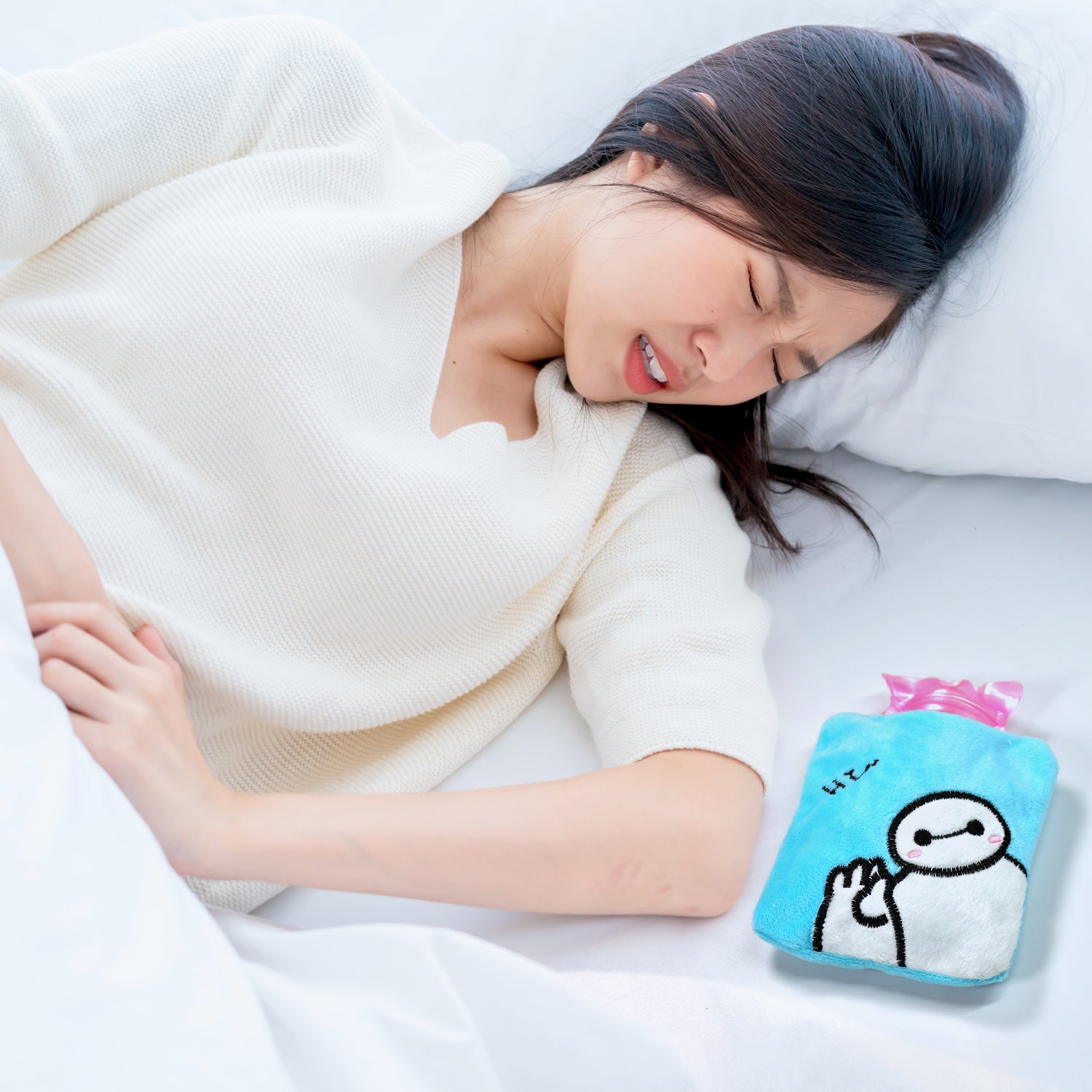 6525 Blue Baymax Small Hot Water Bag With Cover For Pain Relief Neck Shoulder Pain And Hand Feet Warmer Menstrual Cramps. 6525 Blue Baymax Small Hot Water Bag With Cover For Pain Relief Neck Shoulder Pain And Hand Feet Warmer Menstrual Cramps.